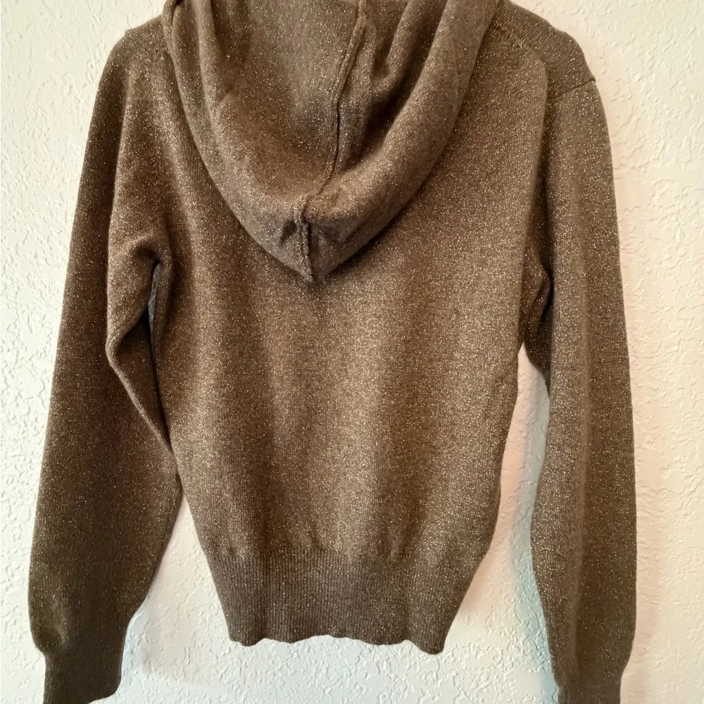 Armand Diradourian Tan Zip-Up Sweater - Picture 3 of 4